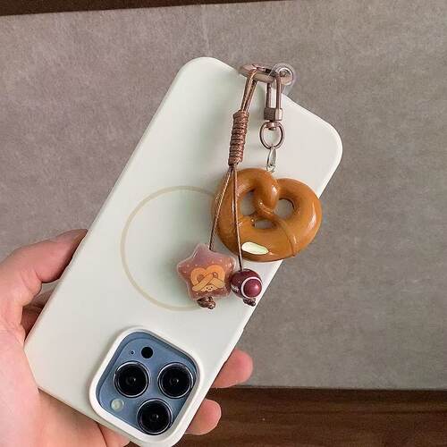 仿真面包手机链新款手机挂绳短款