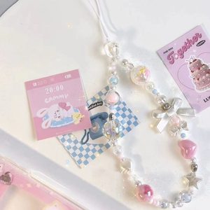 ins风手机链可爱珠串挂挂绳