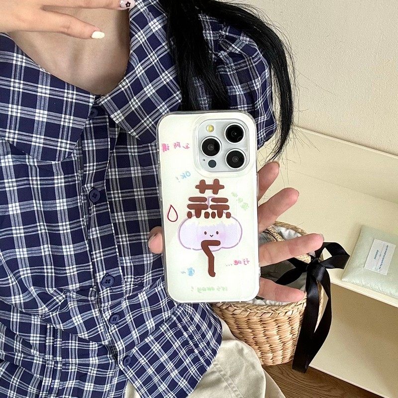 蒜了适用小米15pro手机壳新款vivox200保护套华为pura70pro外壳iPhone16防摔壳女款高级感s20创意19/18/17/16