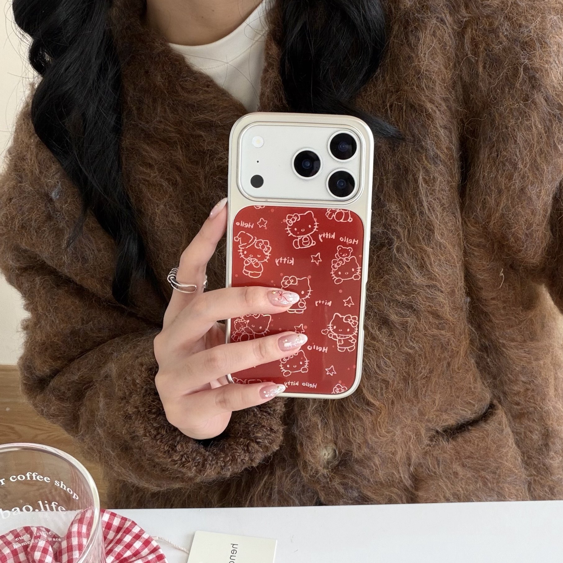 新年红星星人适用苹果17promax手机壳新款小米17保护套卡通可爱华为pura80pro外壳女款iPhone16防摔壳15/14