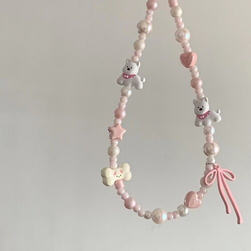 西高地手机链卡通手机挂绳短款