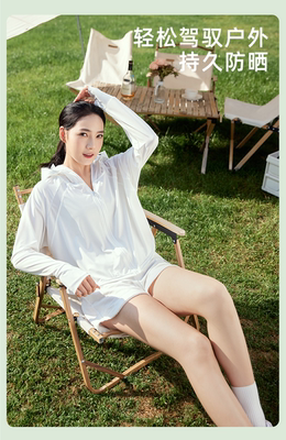 运动女连帽防紫外线防晒衣UPF50+