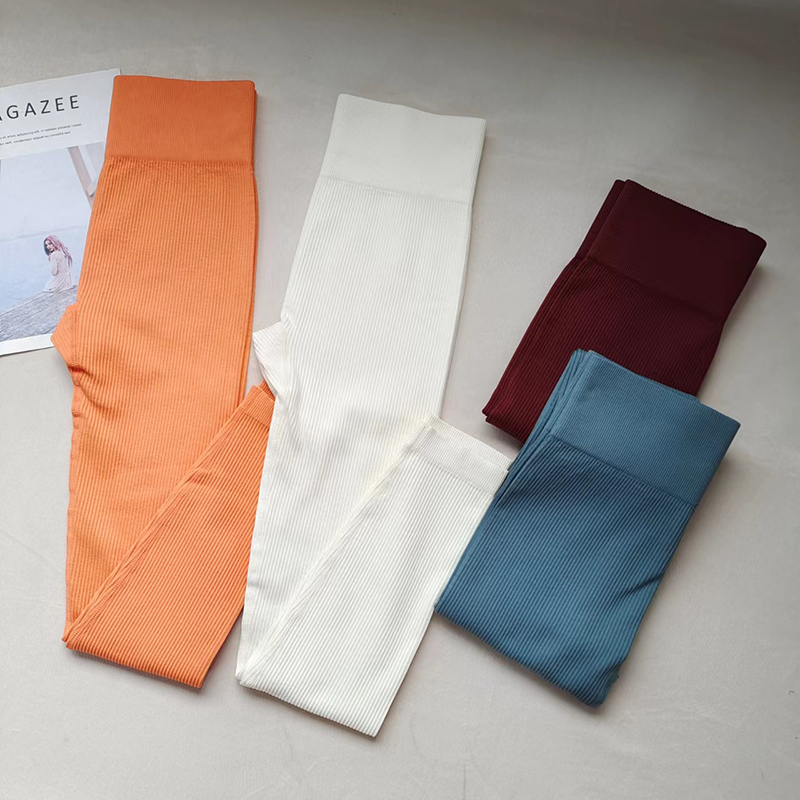 瑜伽高腰提臀跑步训练紧身九分裤