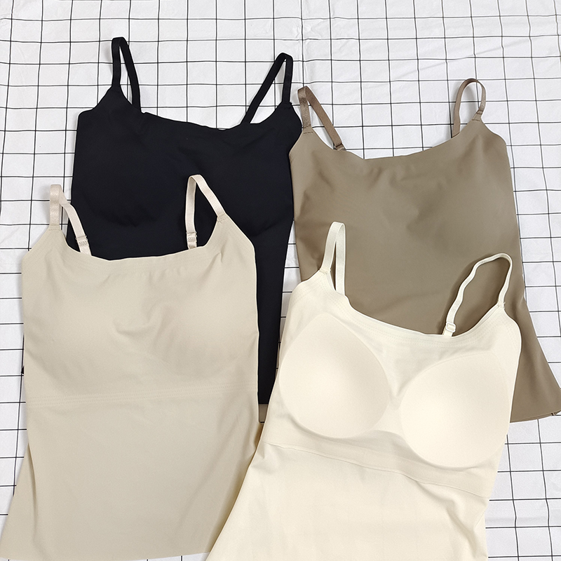 裹胸长款防走光夏季打底运动背心