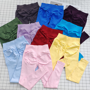 【三段式腰头】dfyne瑜伽裤欧美无缝紧身健身裤女提臀外穿运动裤