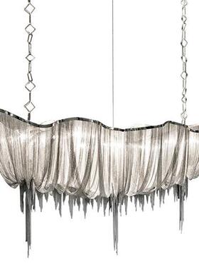 意大利创意艺术餐厅吊灯后现代简别墅酒店客厅灯流苏装饰展厅大灯