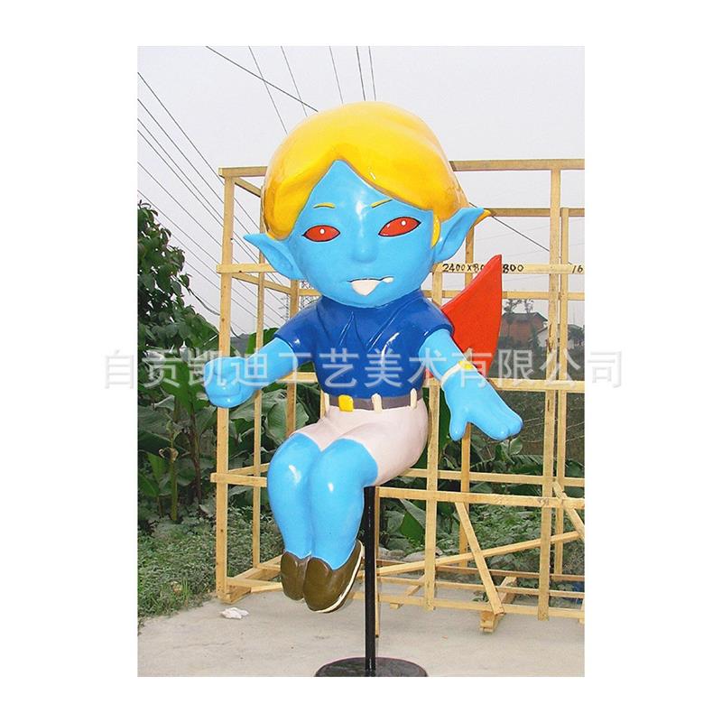 供应景观透明雕塑制作/人物动物卡通雕塑/玻璃钢卡通雕塑摆件