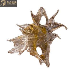 非标酒店工程吊灯创意艺术造型设计枫叶吊灯客厅卧室玻璃吊灯