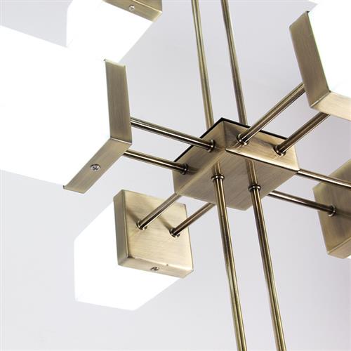 北欧现代简约方块组合吊灯酒店售楼部火锅店大厅亚克力设计师吊灯