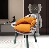 现代轻奢环氧树脂椅子透明铂晶凳子网红家具设计师水晶定制高脚椅