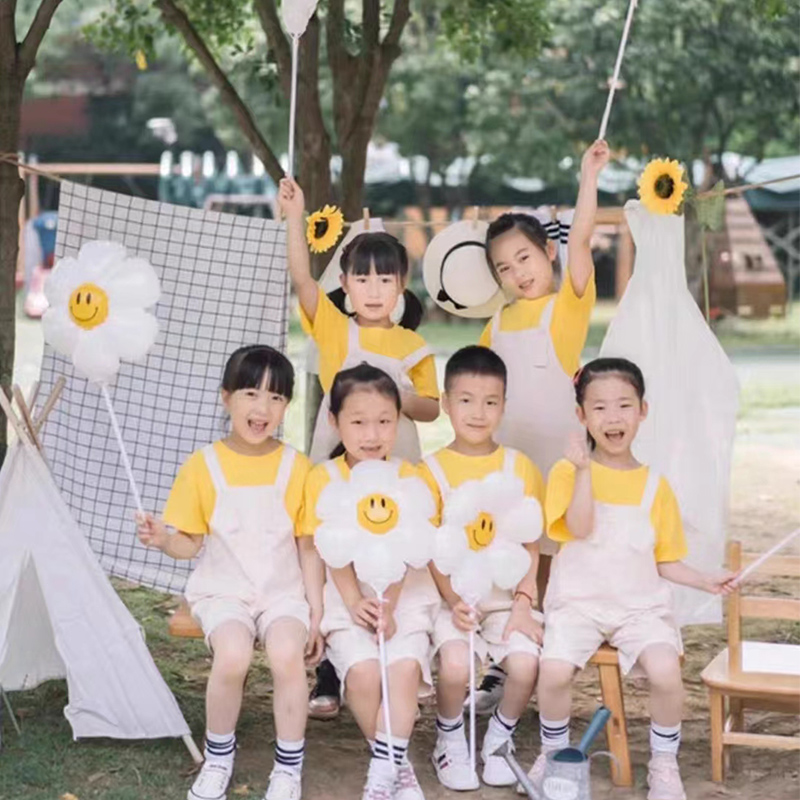 毕业季氛围拍照手拿托杆铝膜气球