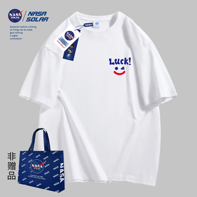 NASA SOLAR夏季美式嘻哈街头潮牌宽松半袖T恤情侣男女同款M2