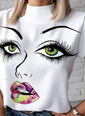 shirts women casual T shirt 2022 summer ladies tops 女T恤