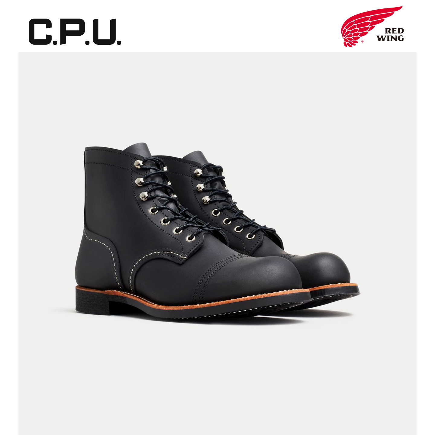 红翼8084工装靴铁道工短靴