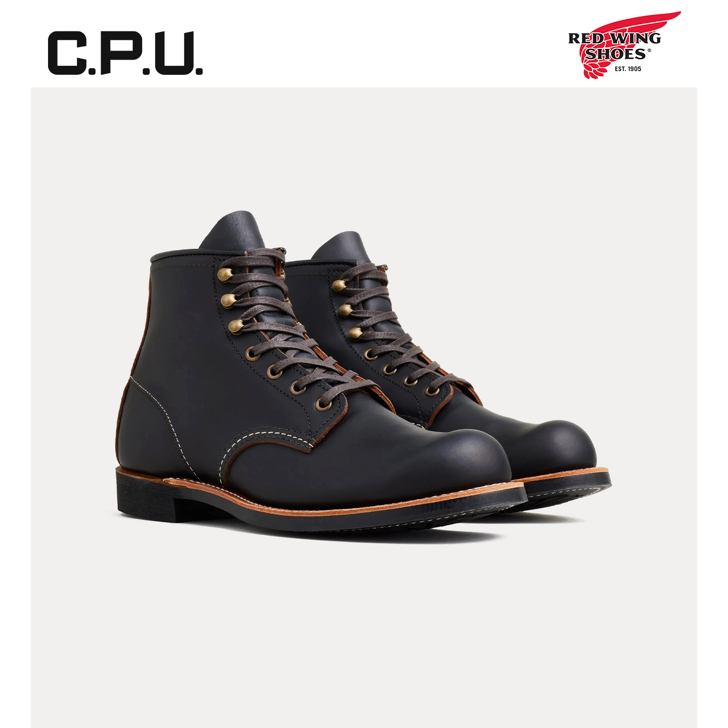 红翼3345铁匠工装靴牛皮时装靴