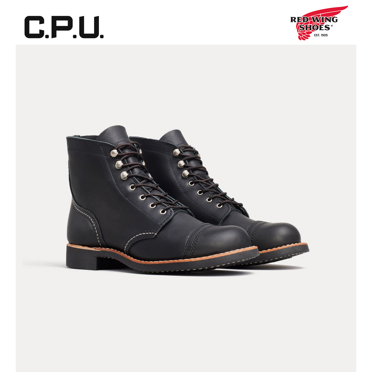 红翼3366工装靴圆头女靴