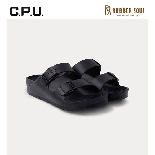 RubberSoul厚跟双带EVA沙滩拖鞋