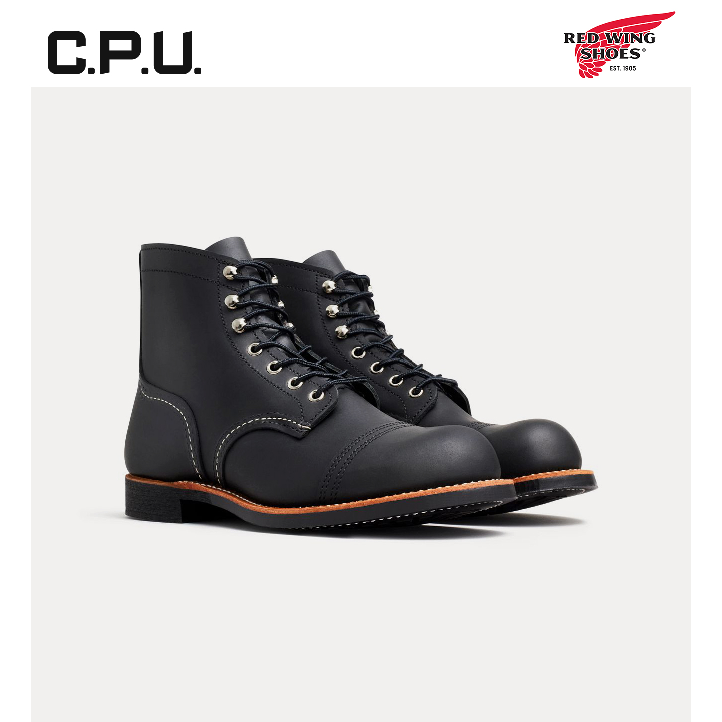 红翼8084工装靴铁道工短靴