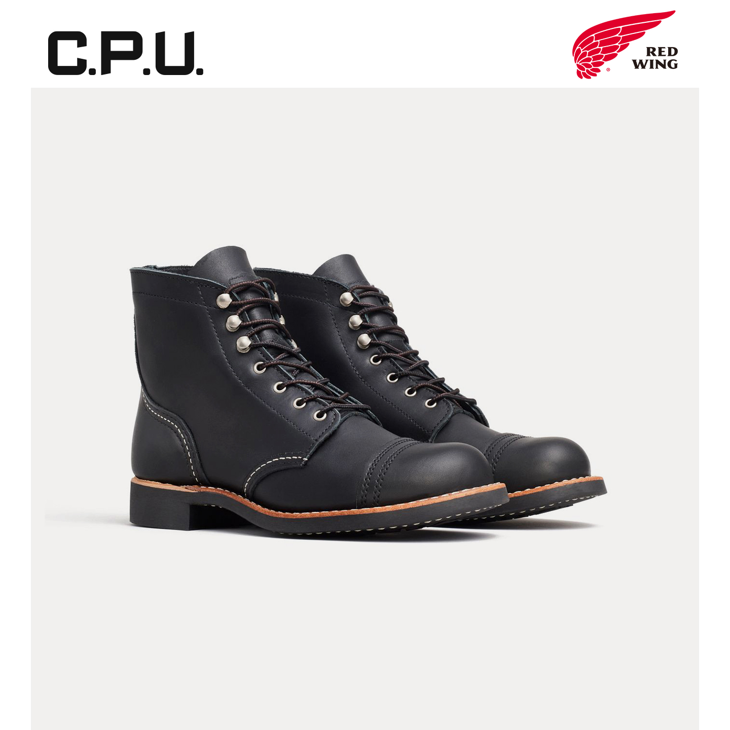 红翼3366工装靴圆头女靴