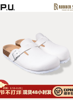 Rubber Soul包头软木拖鞋勃肯鞋外穿夏单鞋半拖一脚蹬懒人女鞋RO