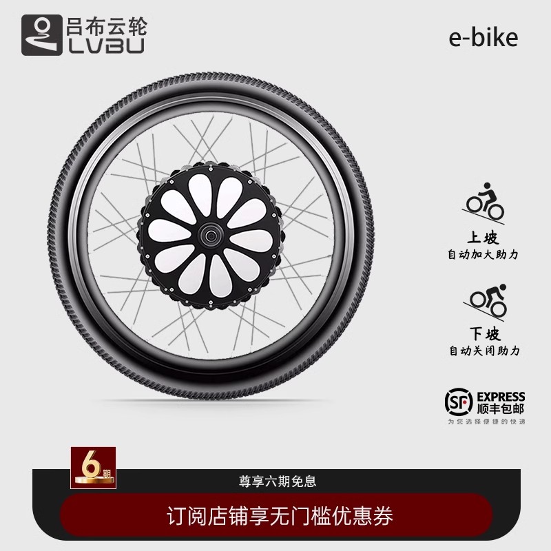 呂布云輪前驅電機配件自行車改裝