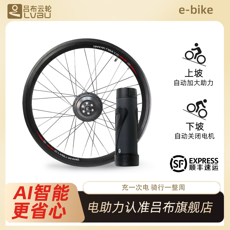 吕布云轮自行车改电助力无刷电机