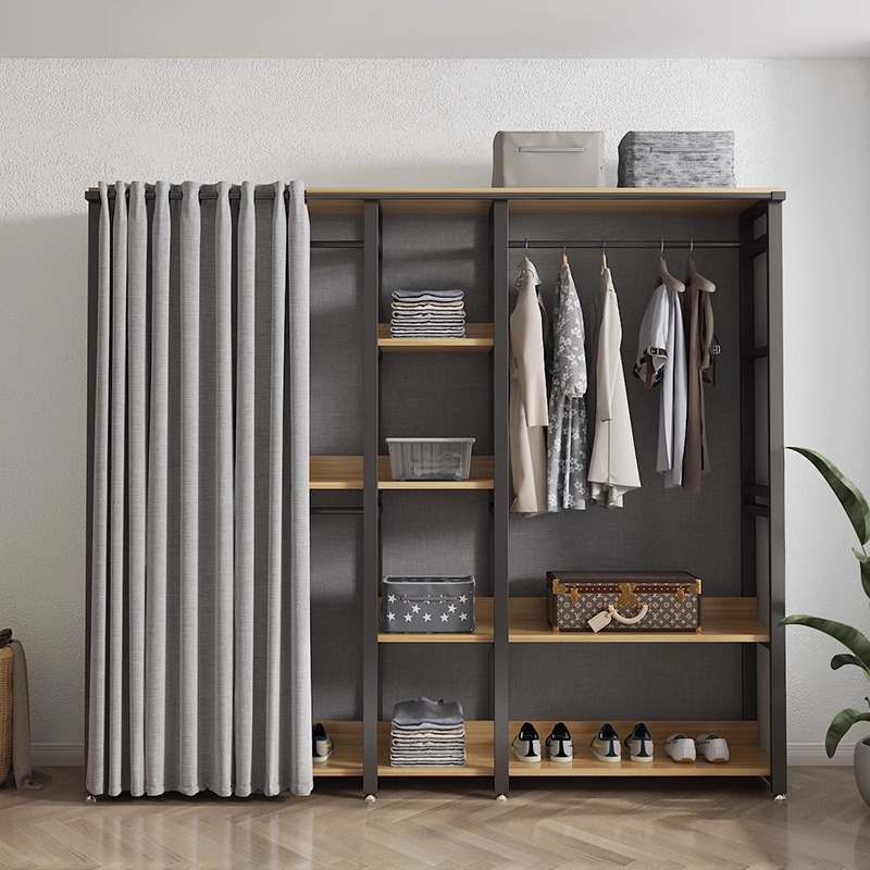 简易衣柜家用卧室防尘布衣柜