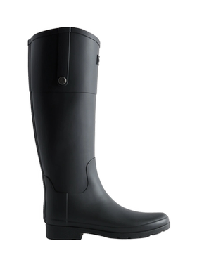 HUNTER女Refined Riding骑士靴户外防水雨鞋哑光精致高筒长靴