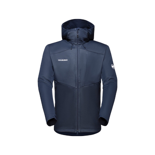 Mammut猛犸象Ultimate VII新款男士防风防水经典连帽软壳上衣