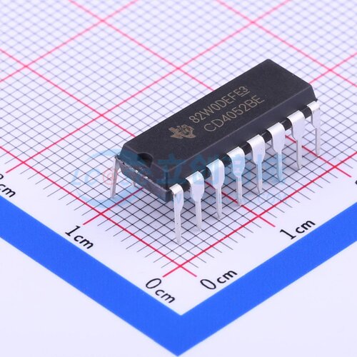 模拟开关/多路复用器 CD4052BE PDIP-16 TI/德州 电子元器件配单