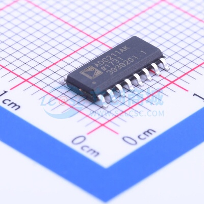 模拟开关/多路复用器 ADG211AKRZ SOIC-16 ADI(亚德诺) 原装正品