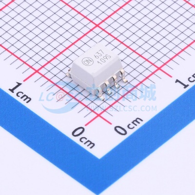 逻辑输出光耦 HCPL0637 SOIC-8 onsemi(安森美) 电子元件原装正品
