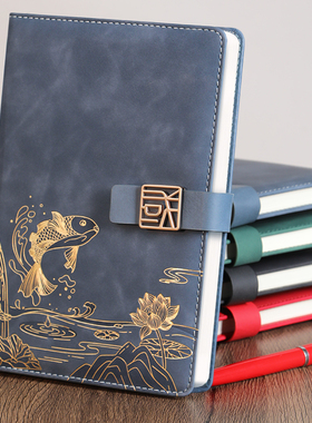 a5国潮笔记本本子定制可印logo2025新款古风商务办公记事本礼盒套装高颜值学生纪念品奖工作会议封面伴手礼品