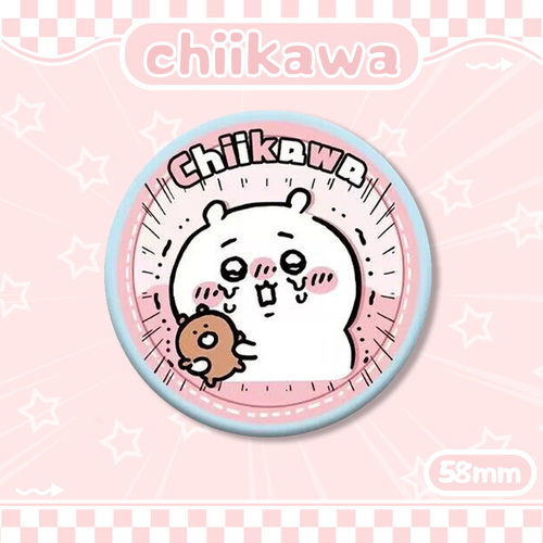 chiikawa动漫可爱萌物周边表情包系列马口铁吧唧徽章书包挂饰