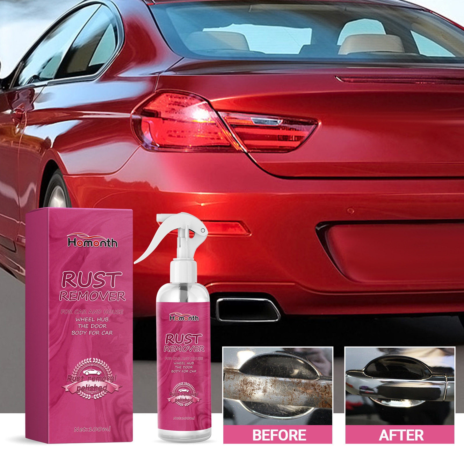 Homonth汽车除锈剂 汽车轮毂车把手零件锈迹清洁去污多功能除锈剂,汽车用品/电子/清洗/改装,车用清洗/除蜡/除胶剂,淘宝优惠券,粉丝福利购,淘宝优惠卷