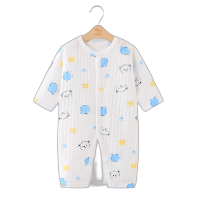 豆豆联盟开衫连体衣纯棉夏季透气