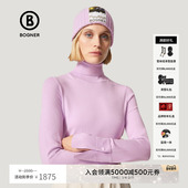 春季 套头长袖 新款 BOGNER博格纳 女装 高领修身 针织打底衫 86722721