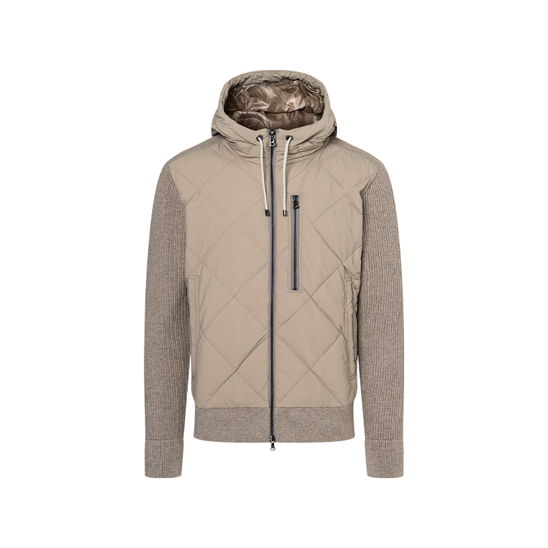 BOGNER博格纳  春夏CASSIS-D男士薄款休闲舒适针织拼接羽绒服外套