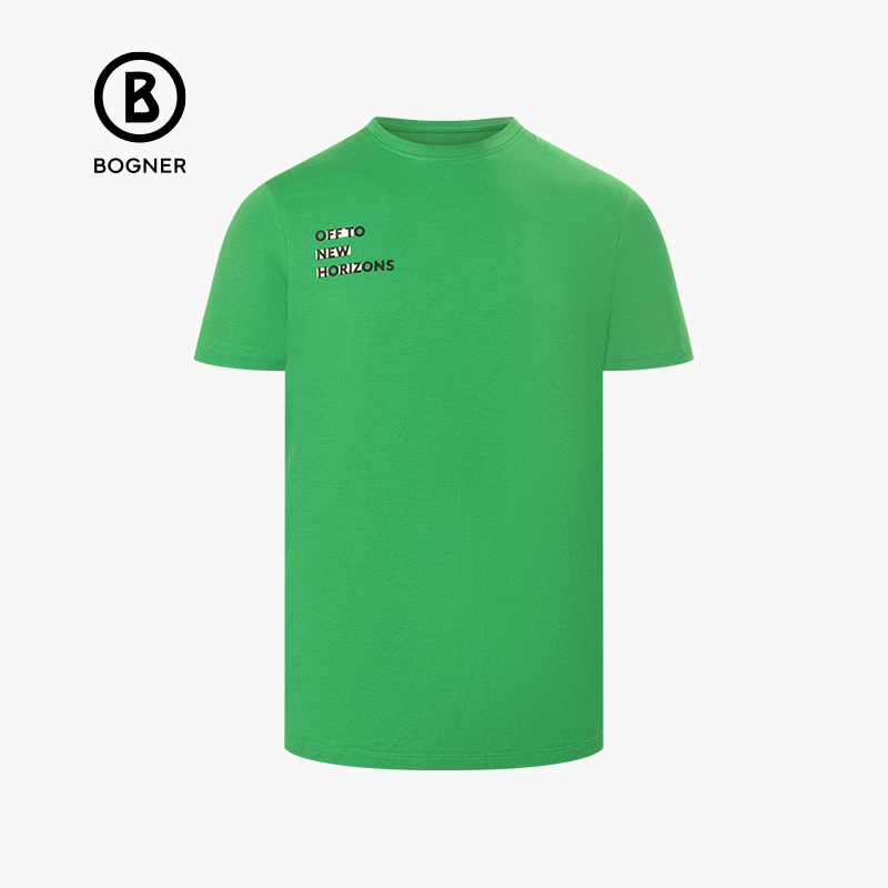 BOGNER博格纳圆领字母印花T恤