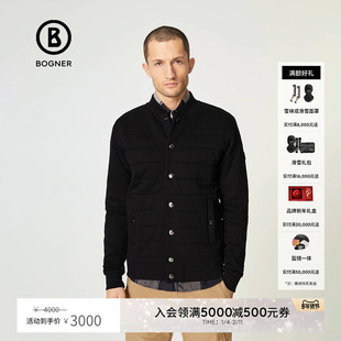 BOGNER博格纳 春季新款男装山羊绒绗缝夹克衫休闲外套88126930