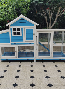 特大号鸡笼兔笼家用鸡窝木质兔别墅chicken coop rubbit cage鸽笼