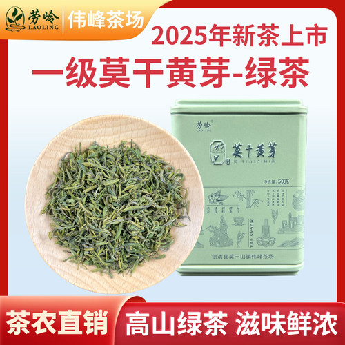 2025新茶莫干黄芽明前正宗高山茶叶嫩芽一级绿茶莫干山特产散装