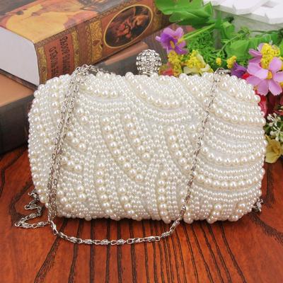 Luxury Pearl Clutch Bags Women Purse Diamond Ladies Hand Bag