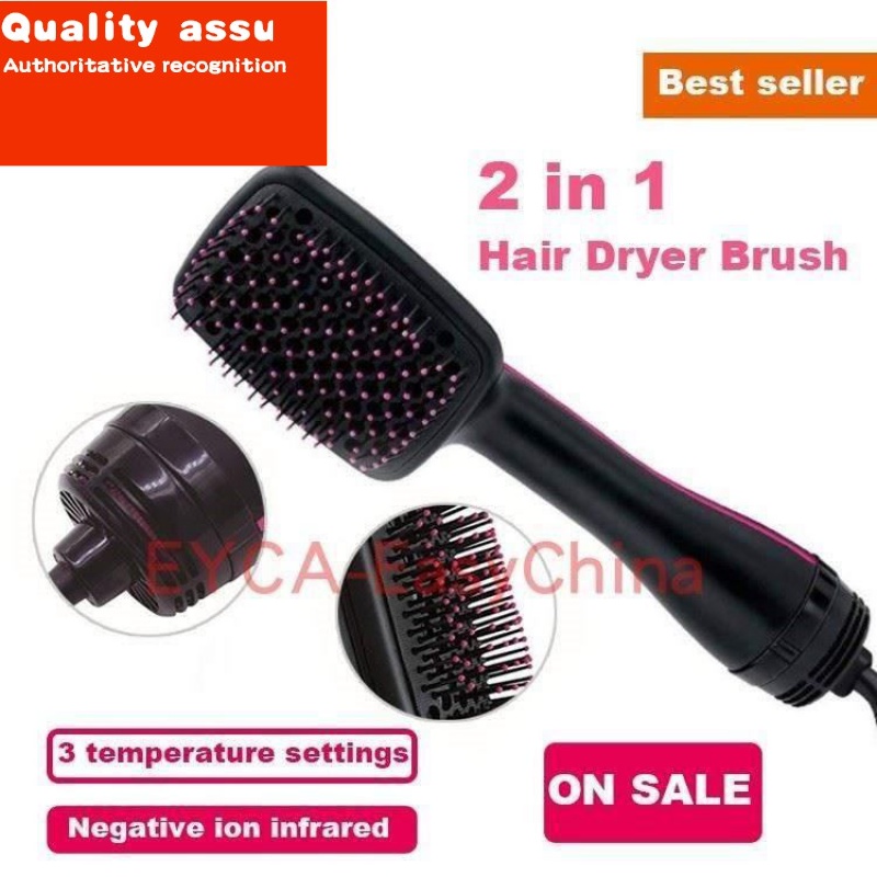 2 in1 Professional Hair Dryer Brush Blower Comb Salon Styler