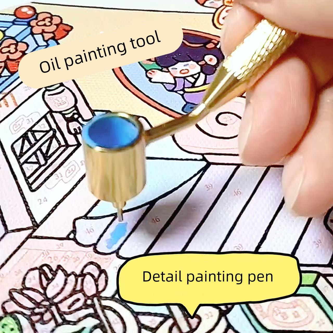 油画涂抹笔液体书写器烟斗画漏笔点漆艺术字画斜线细节涂抹笔精细