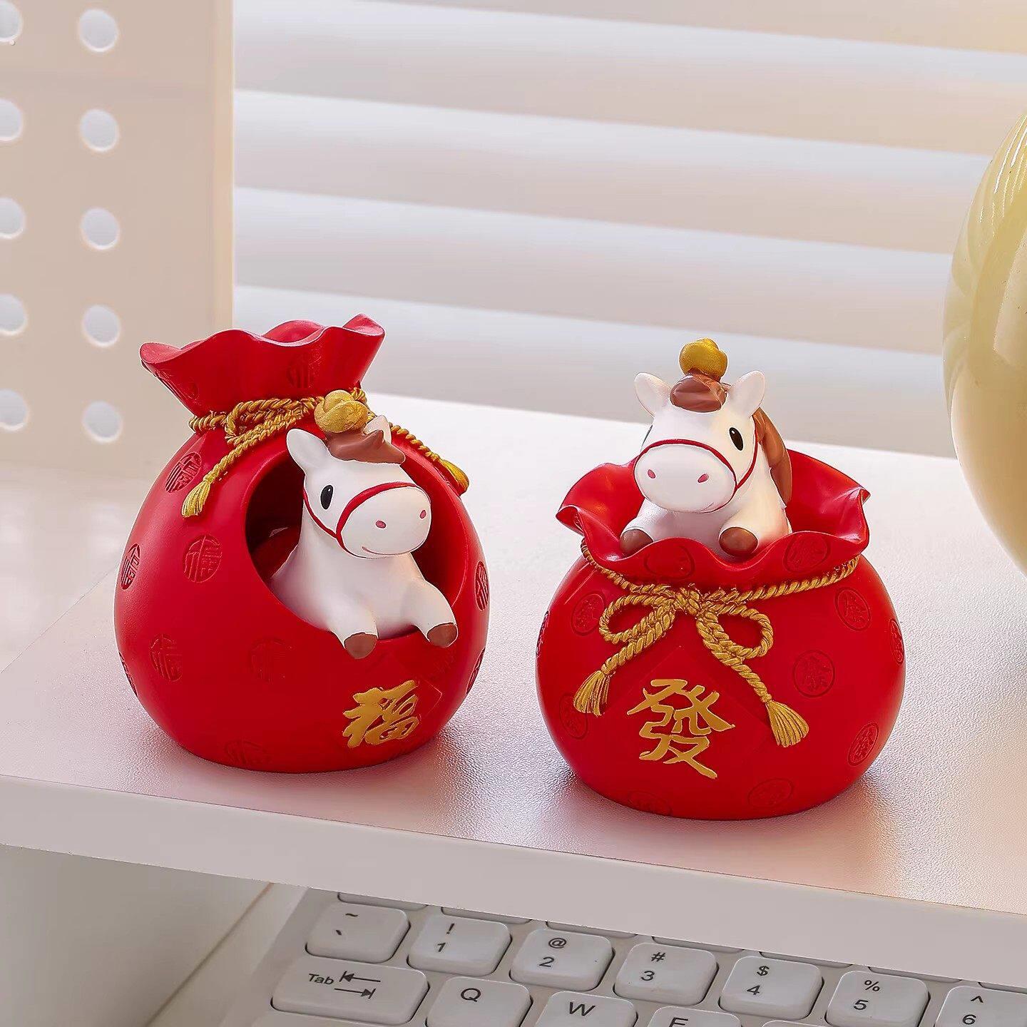 马年吉祥物模型马上有钱摆件文创本命新年礼物装饰创意年会小礼物