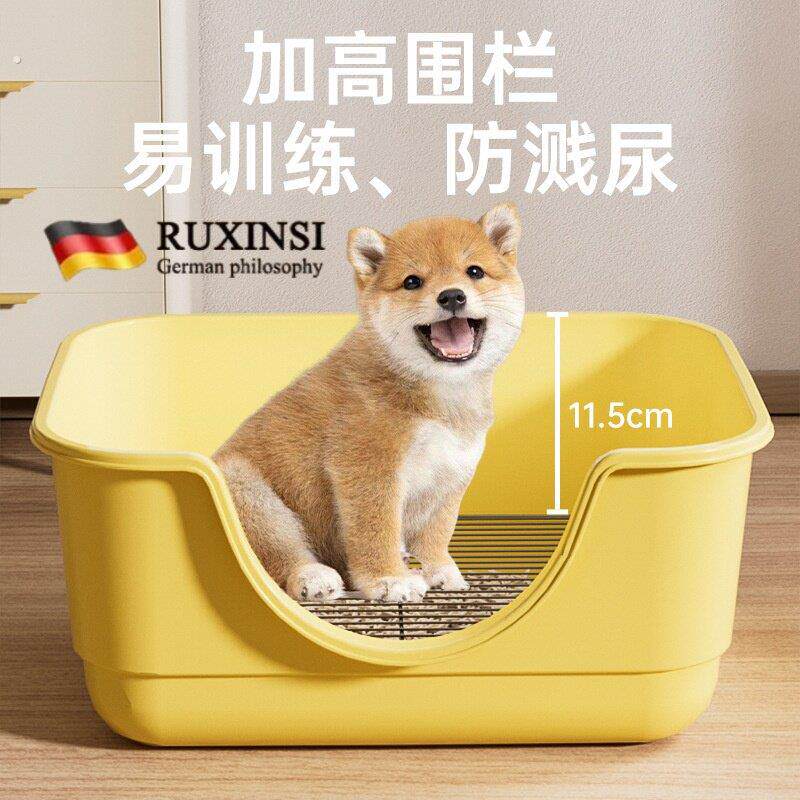 德国品质巨无霸超大狗厕所猫浴缸不锈钢狗厕所防踩屎猫砂盆狗盆