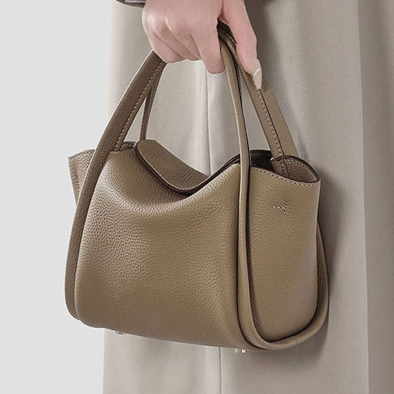 手提菜篮子包小众单肩斜挎水桶包