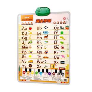 英文字母挂图发音宝宝有声早教挂图儿童英语启蒙点读学习神器逻辑