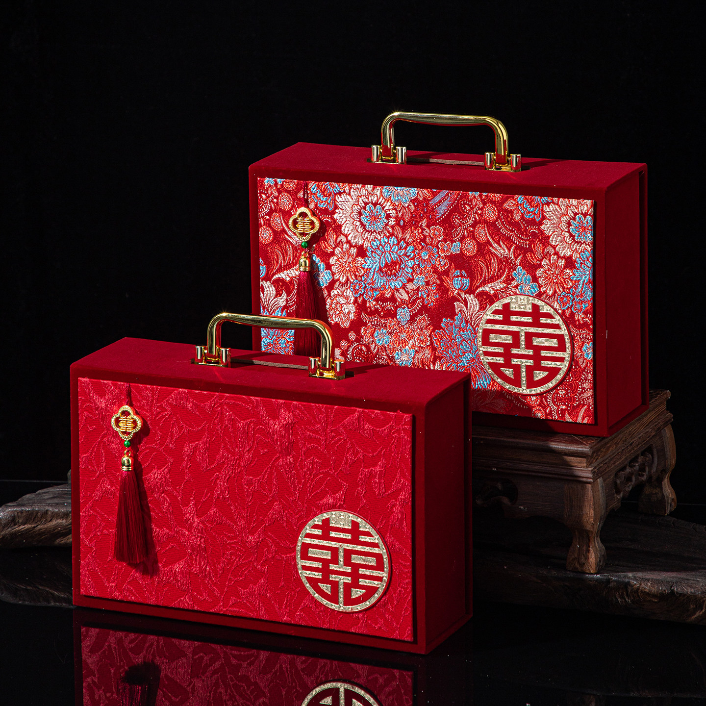 【喜结良缘】彩礼现金盒订婚盒子图片